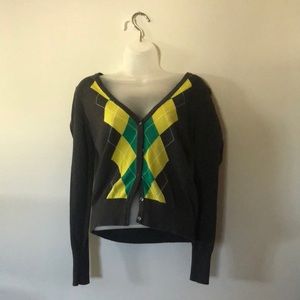 Old Navy • Argyle Diamond Pattern Cardigan